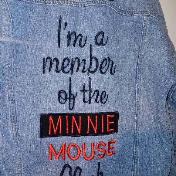 Disney Denim Jacket with Minnie Mouse Pins - Picture 4 of 5